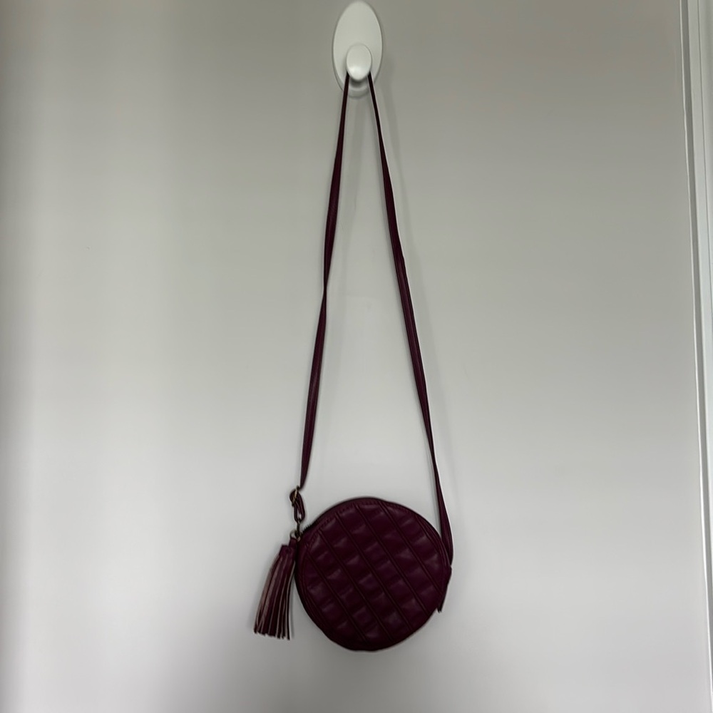 Art Class Mini round plum purse GUC